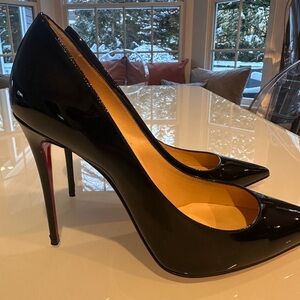 Christian Louboutin Black Patent Heels